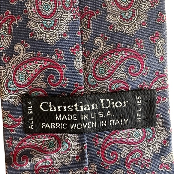 Christian Dior All Silk Neck Tie - Picture 5 of 15